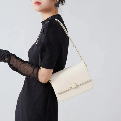 Elegant and sophisticated cow leather women's shoulder and crossbody bag with adjustable strap and spacious interior