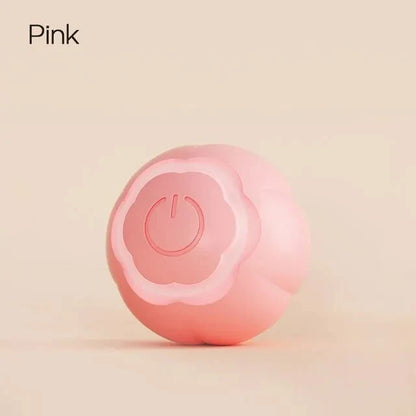 Interactive LED cat toy ball with automatic movements, smart obstacle avoidance, and colorful LED lights for engaging playtime