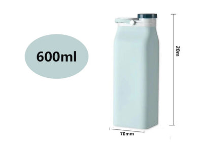 Foldable silicone drinking cup in various colors, designed for on-the-go hydration and outdoor adventures.