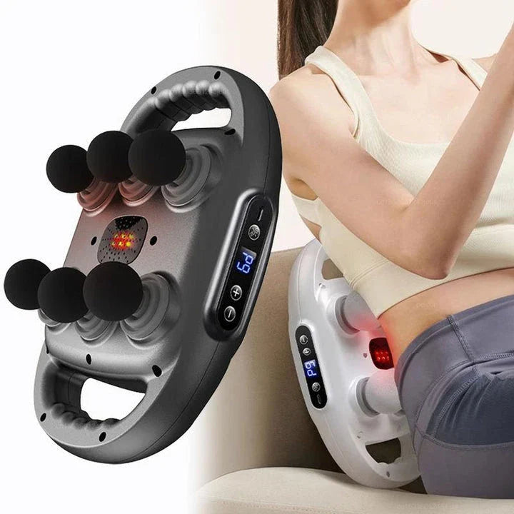 Percussion Massage Gun with 6 Interchangeable Heads for Comprehensive Muscle Relief