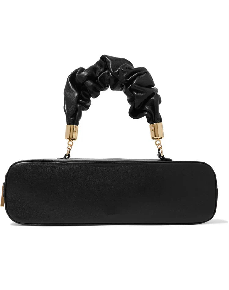 Chic Long Shoulder Diagonal Bag in Beige, Black, Dark Green, and Brown Colors