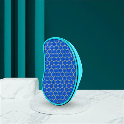 Premium Nano Glass Pedicure Foot File in gold, sky blue, and pink colors for smooth, soft feet