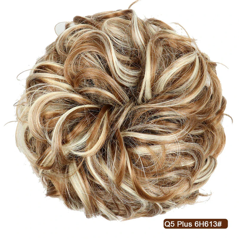 Hhomeenjoy Effortless Elegance: Messy Chignon Donut Hair Bun Pad