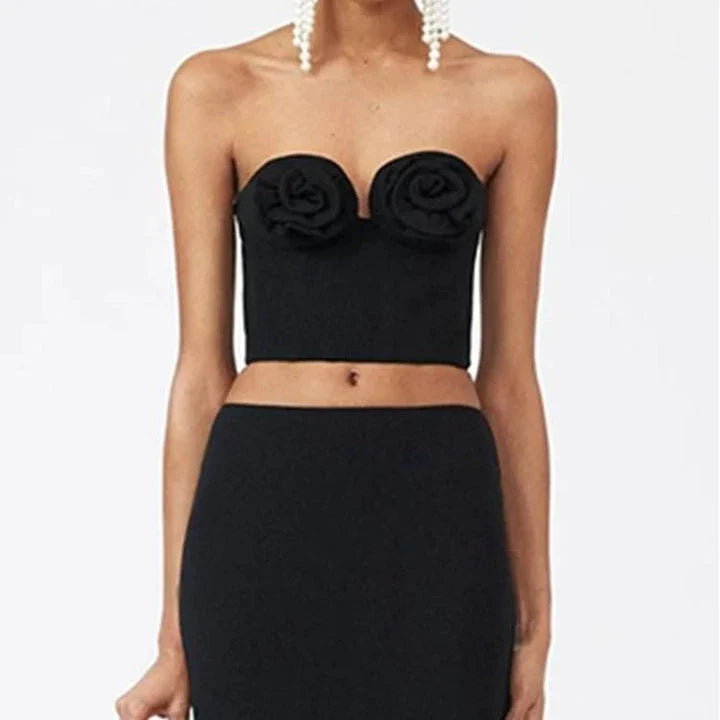 Chic floral summer tank top with trendy slash neck design, made of soft and durable cotton-polyester blend