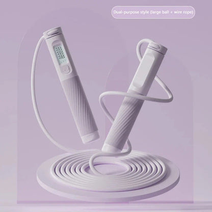 Trendha Cordless Jump Rope with Smart Fitness Tracking - Workout Companion with Digital Counter, Adjustable Intensity, and Quiet Design