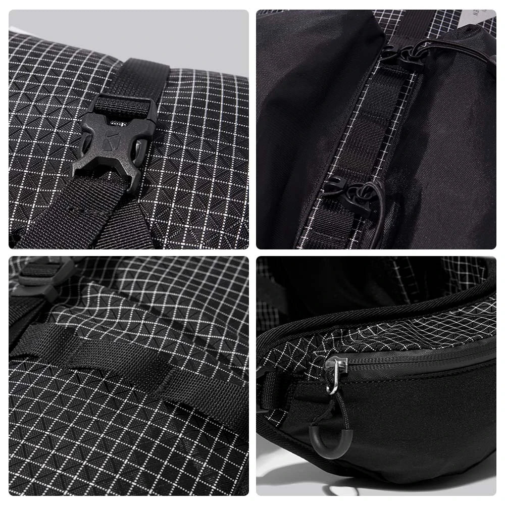 Durable Mountaineering Backpack with 48-liter main compartment, abrasion-resistant 420D Nylon construction, and adjustable features for comfortable outdoor adventures