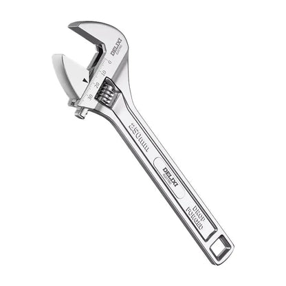 Premium Adjustable Stainless Steel Multipurpose Wrench with Chromium-Vanadium Steel Construction and Precise Laser Calibration