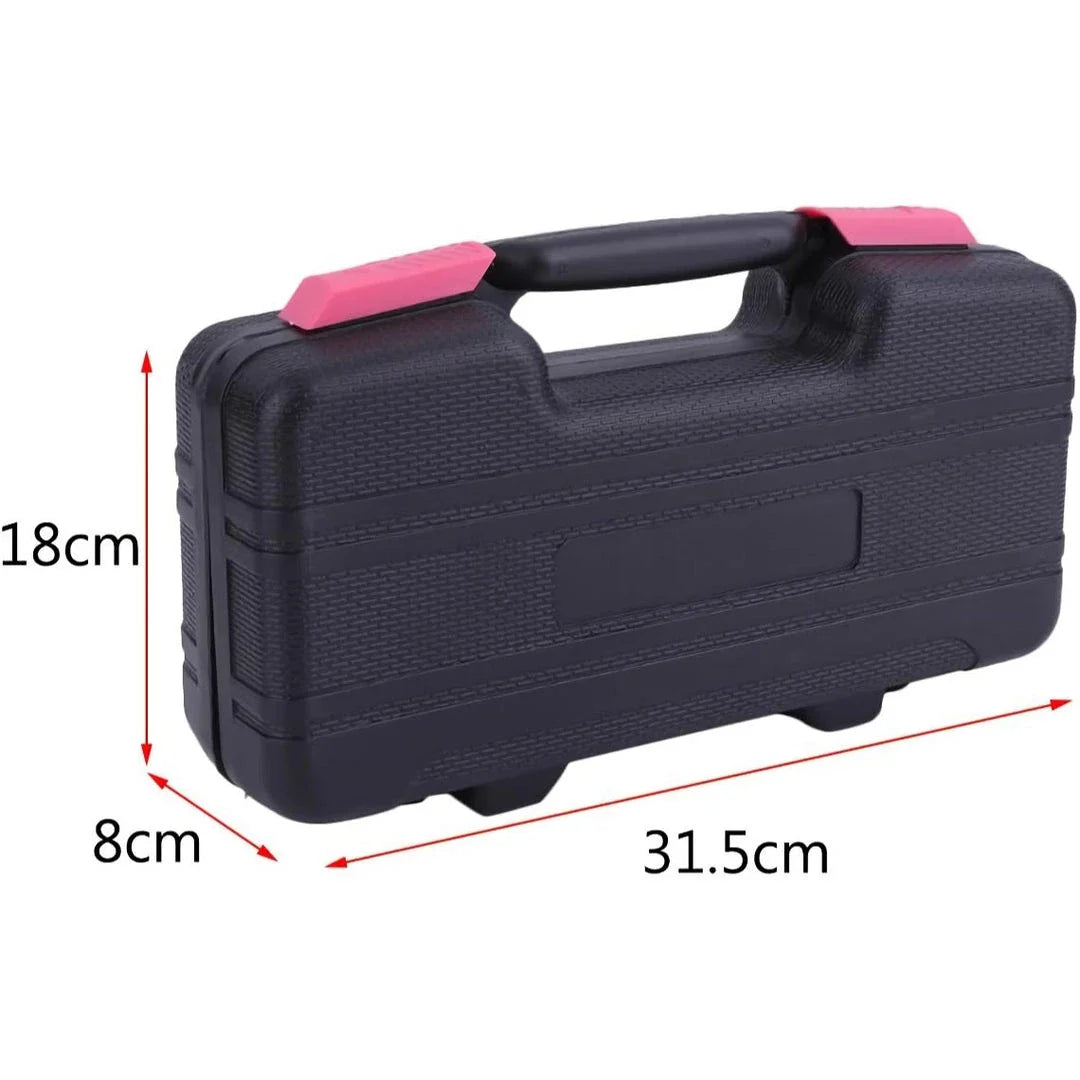 Versatile 39-Piece Pink Household Tool Kit with essential tools for home, office, and DIY projects