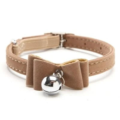 Elastic Cat Collar with Jingle Bell - Soft, Adjustable Velvet Accessory for Cats