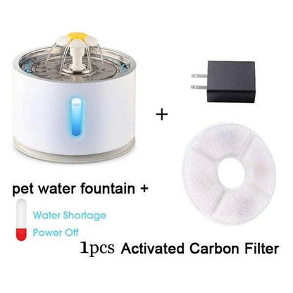 Premium 2.4L Automatic Pet Water Fountain for Cats - Continuously circulating water, large 2.4L capacity, and quiet operation for your cat's hydration needs