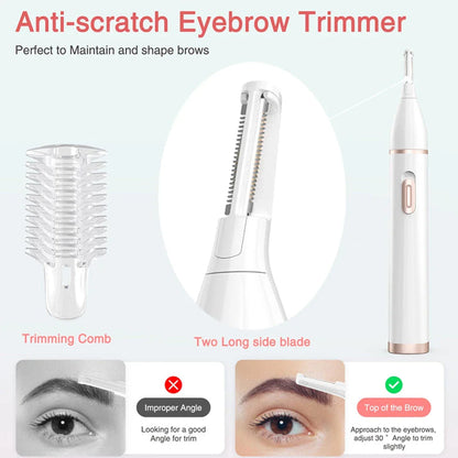 5-in-1 Electric Shaver and Hair Removal Kit for Women with Detachable Heads, USB Rechargeable, and Compact Design