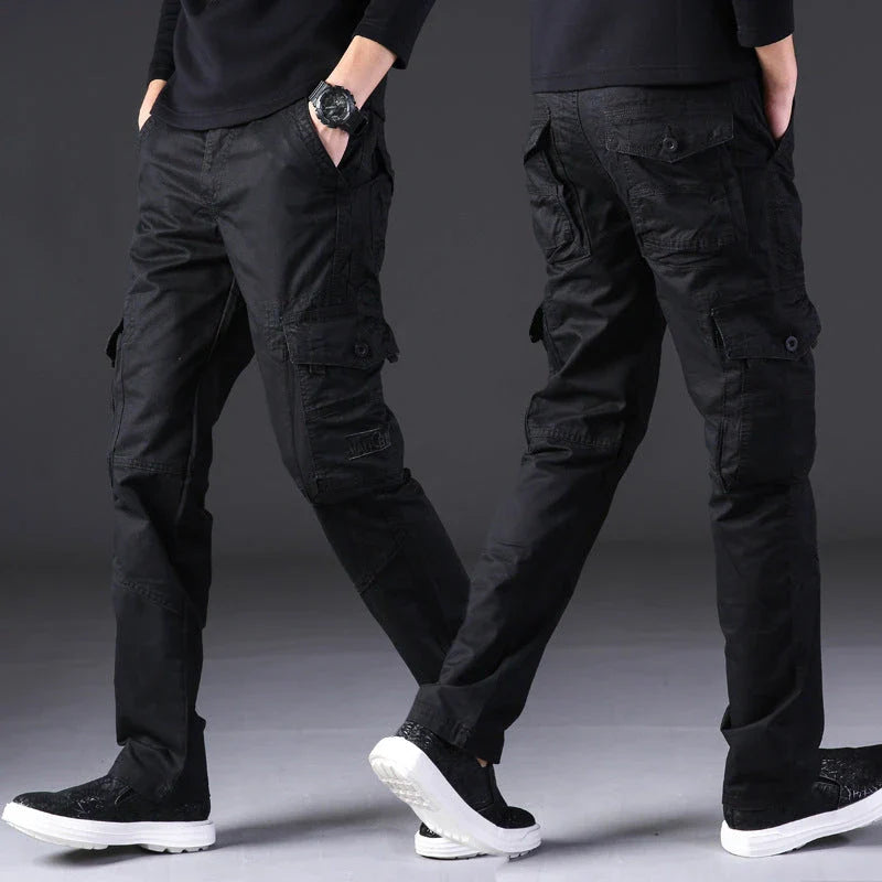 Trendha men's outdoor casual cotton trousers with multiple pockets in a variety of colors and sizes
