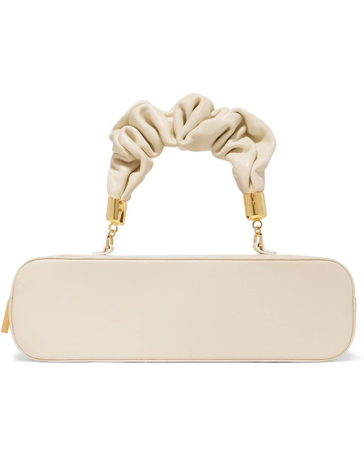 Chic Long Shoulder Diagonal Bag in Beige, Black, Dark Green, and Brown Colors