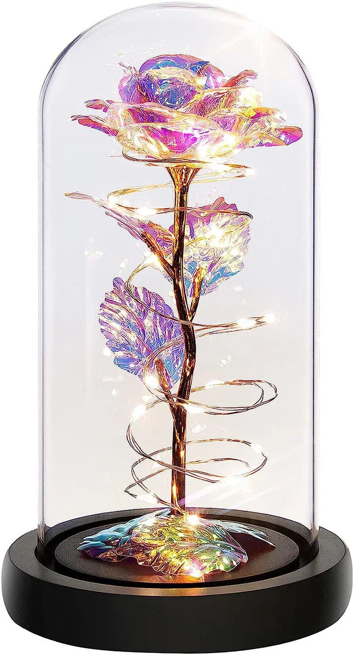 Shimmering gold foil Christmas and Valentine's Day gift with a sleek, elegant design