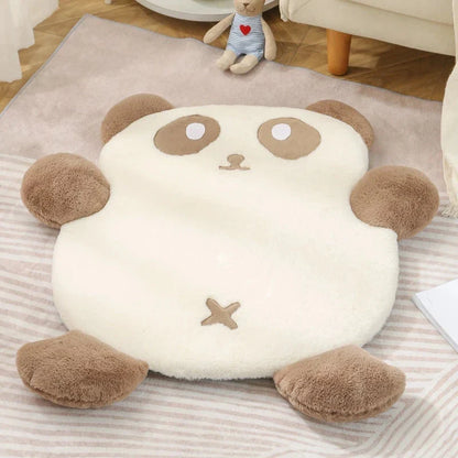 Cozy and stylish panda-themed pet bed with soft, non-slip, and machine-washable features