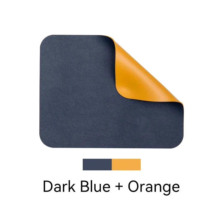 Vibrant Dual-Sided Waterproof Mouse Pad with Pink and Silver Color Options for a Stylish and Functional Desk Accessory