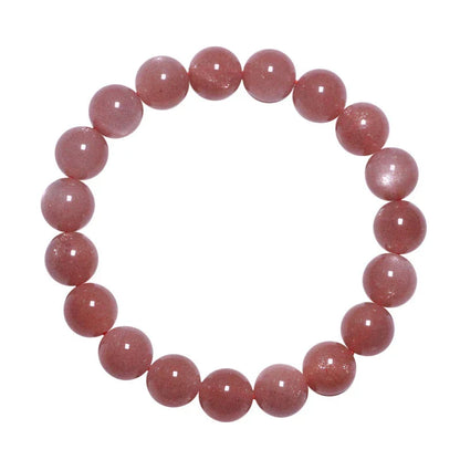 Natural Orange Moonstone Bracelet with Elegant Geometric Design