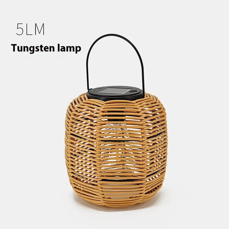 Trendha Portable Outdoor Solar Lantern with Elegant Hanging Design for Illuminating Courtyards, Gardens, and Parks