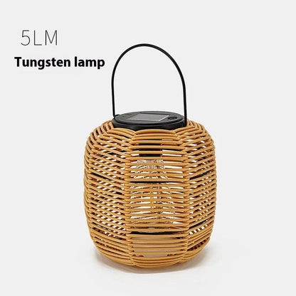 Trendha Portable Outdoor Solar Lantern with Elegant Hanging Design for Illuminating Courtyards, Gardens, and Parks