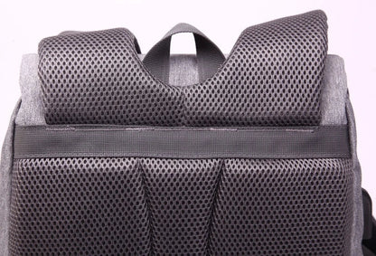 Premium diaper backpack with insulated pockets, stroller attachment, and USB charging port
