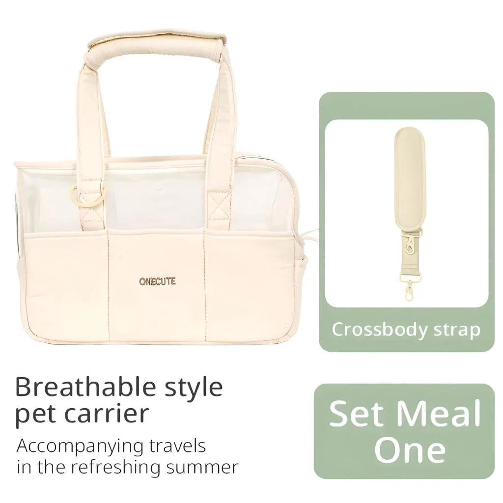 Breathable pet travel backpack for small dogs, designed for comfortable and hands-free outdoor adventures