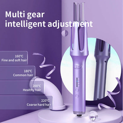 Automatic curling iron with negative ion technology for creating effortless, salon-quality curls