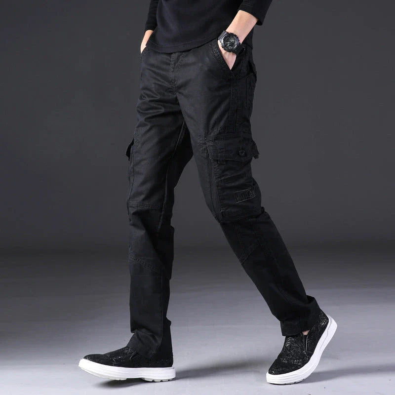 Trendha men's outdoor casual cotton trousers with multiple pockets in a variety of colors and sizes