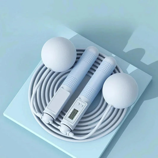 Trendha Cordless Jump Rope with Smart Fitness Tracking - Workout Companion with Digital Counter, Adjustable Intensity, and Quiet Design