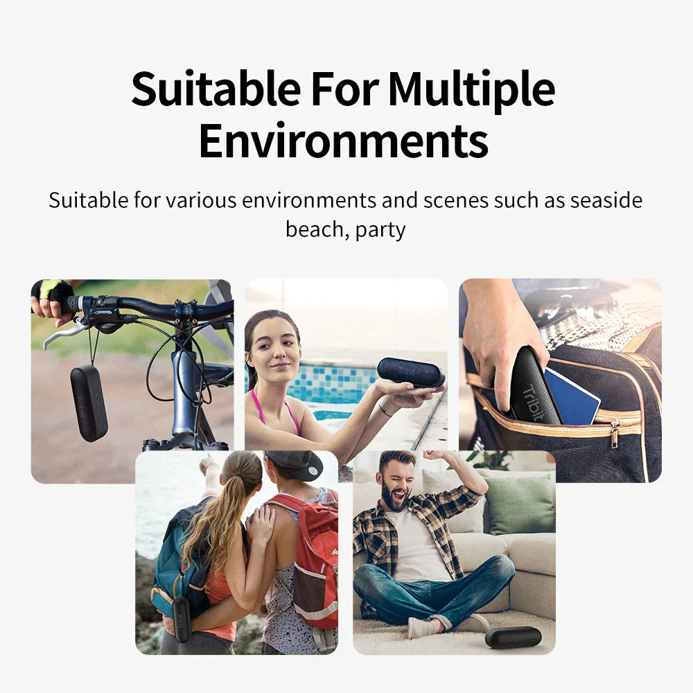 Premium Portable Bluetooth Speaker with 24-Hour Playtime, Waterproof Design, and Enhanced Bass