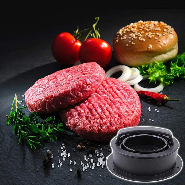 Deluxe Non-Stick Stuffed Burger Press Patty Maker for crafting gourmet burgers at home