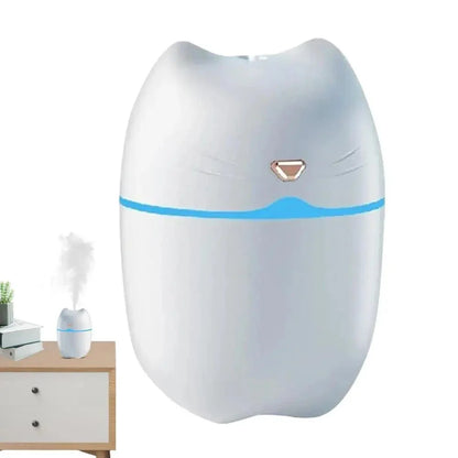 Compact and ultra-quiet car humidifier with large 260ml water tank, efficient mist output, and aromatherapy function for a serene driving experience