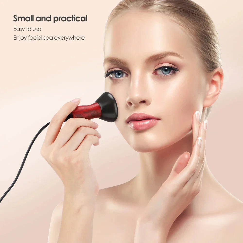 Electric Heated Gua Sha Stone for Facial Lifting and Skin Firming Treatment