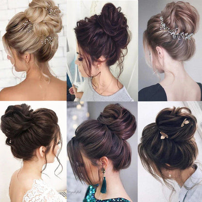 Messy Chignon Donut Hair Bun Pad - Effortless Elegance Hair Accessory for Stylish Buns