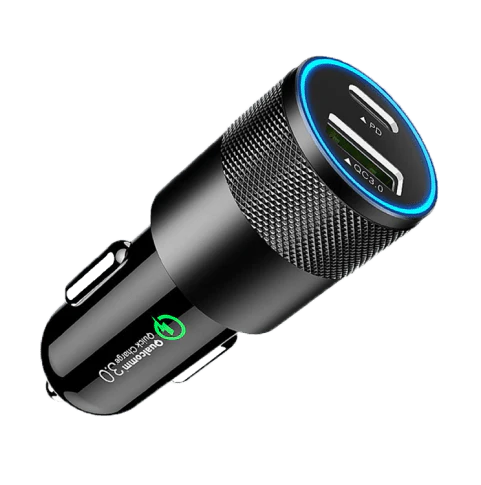 Dual Power Delivery and USB-C Charger with multiple ports for fast charging smartphones, tablets, and other devices