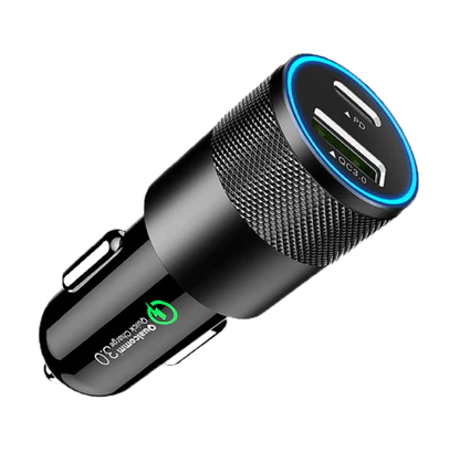 Dual Power Delivery and USB-C Charger with multiple ports for fast charging smartphones, tablets, and other devices