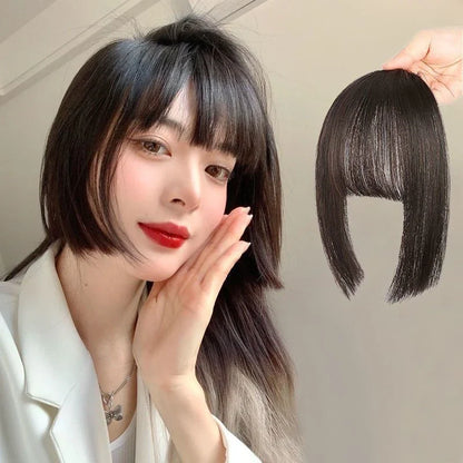 A high-quality synthetic wig with a stylish princess-inspired cut and realistic bangs, perfect for transforming your look.