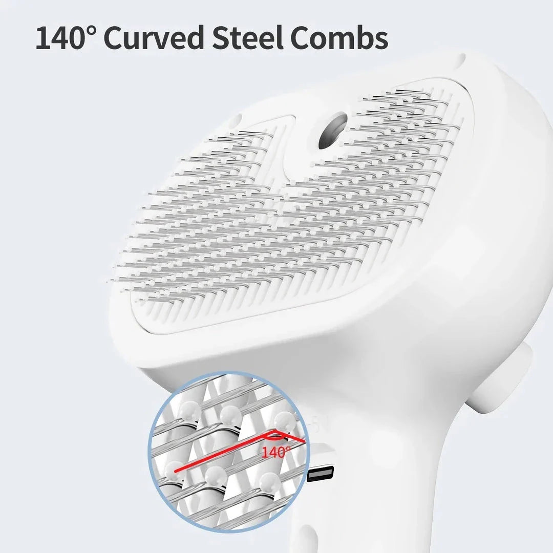 Automatic Pet Hair Straightening Comb - Effortless grooming tool for detangling and straightening pet fur