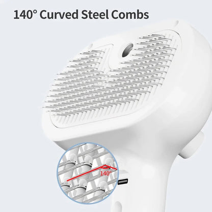 Automatic Pet Hair Straightening Comb - Effortless grooming tool for detangling and straightening pet fur