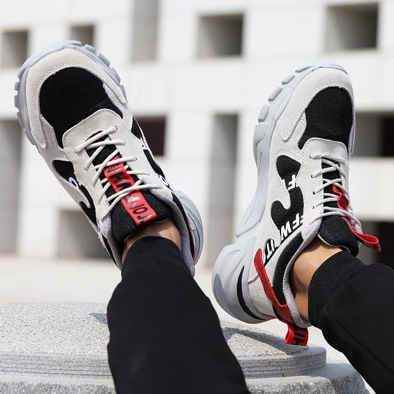 Lightweight, anti-static casual shoes with breathable cloth upper and durable rubber sole for all-day comfort and style.