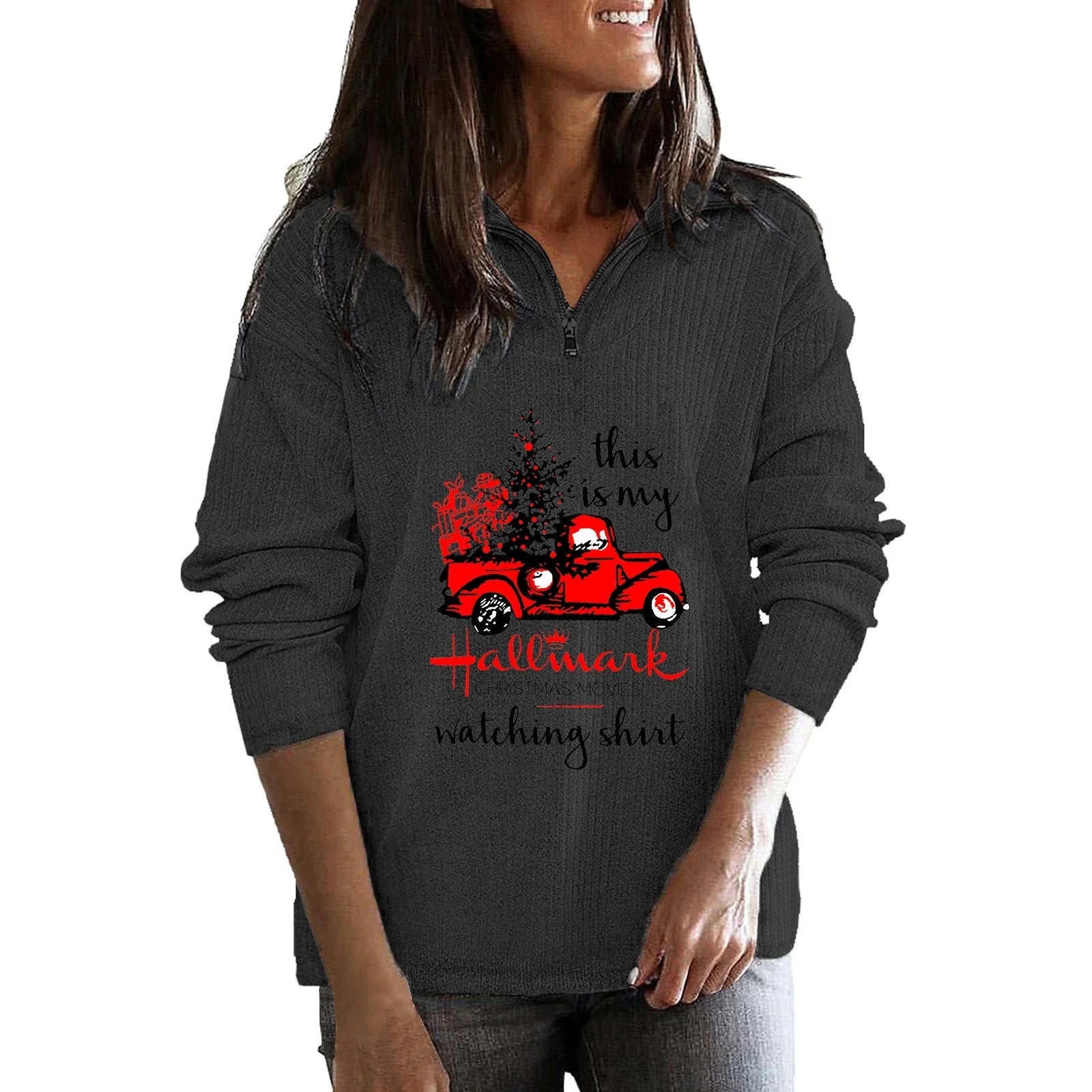 Premium Cashmere Zipper Sweater for Stylish Women in White, Black, Dark Gray, Light Blue, and Light Gray Colors