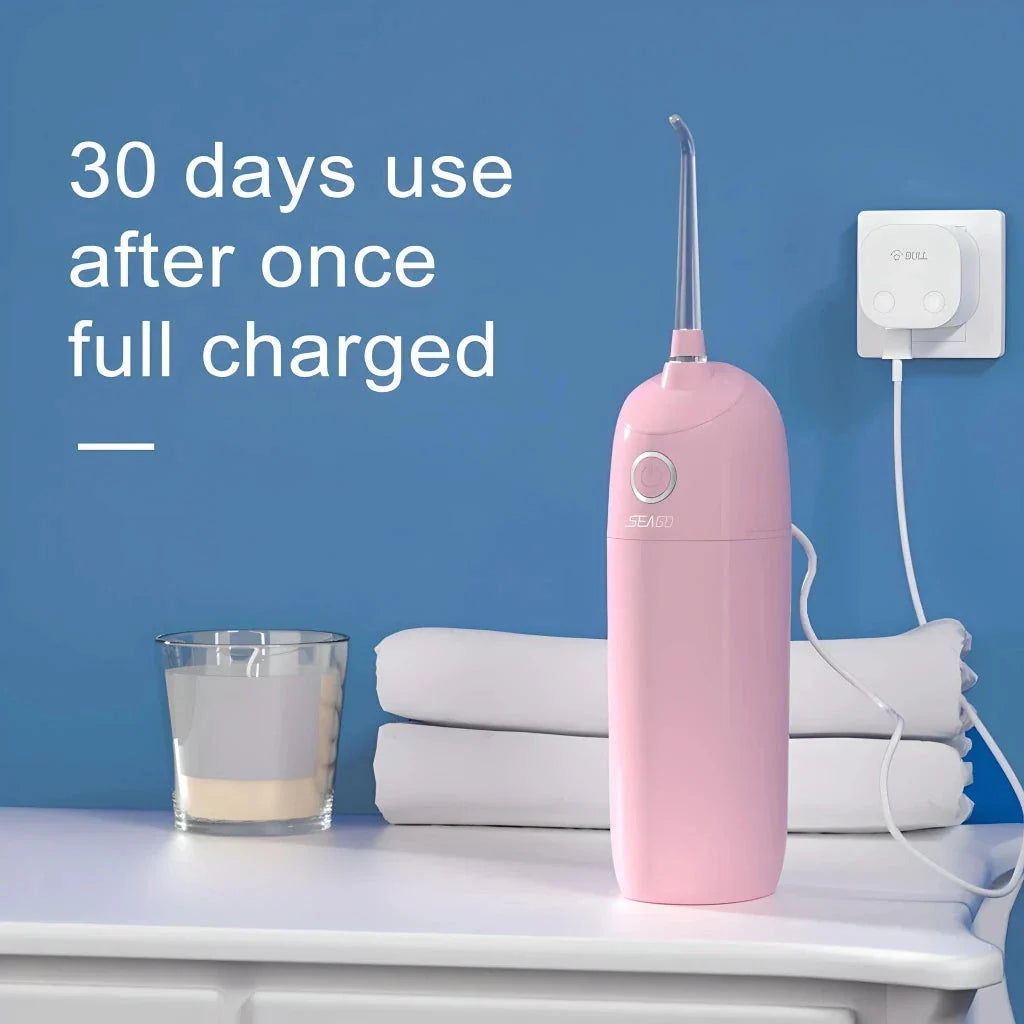 Portable Multicolor Water Flosser with USB Rechargeable Dental Water Jet for Optimal Oral Hygiene