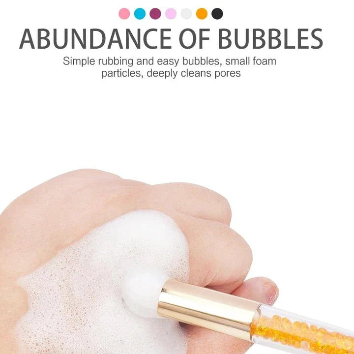 Multipurpose Crystal Eyelash and Nose Cleansing Brush - Soft, Dense Bristles for Gentle Deep Cleaning