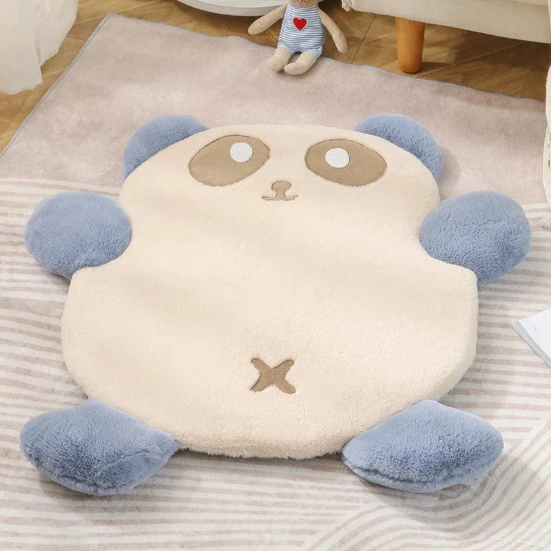 Cozy and stylish panda-themed pet bed with soft, non-slip, and machine-washable features