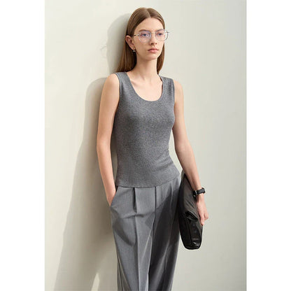 Elegant summer silk camisole with fashionable cutout design for modern women