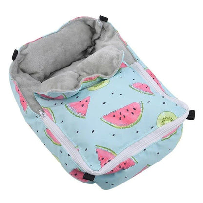 Cozy cotton pet bed in green color, ideal for small animals like cats, dogs, and rabbits