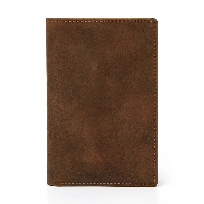 Premium Leather Passport Wallet with Multiple Compartments and Slots for Secure Organization