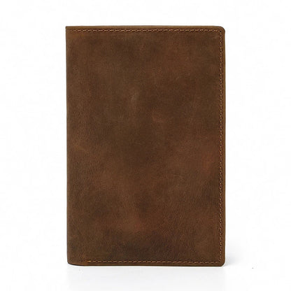 Premium Leather Passport Wallet with Multiple Compartments and Slots for Secure Organization