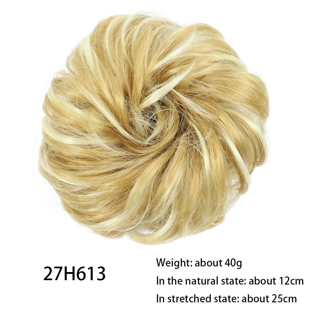 Messy Chignon Donut Hair Bun Pad - Effortless Elegance Hair Accessory for Stylish Buns