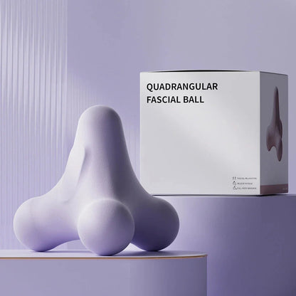 Deep Tissue Massage Ball with Unique Quadrangular Design for Targeted Muscle Relief