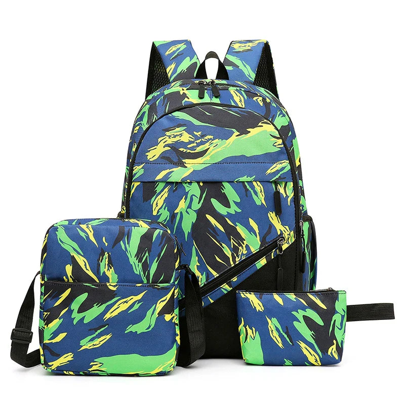 Stylish camouflage backpack with multiple pockets for versatile everyday carry